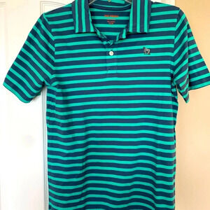 NWOT boys Joe Fresh polo shirt xl/14 green and grey striped brand new